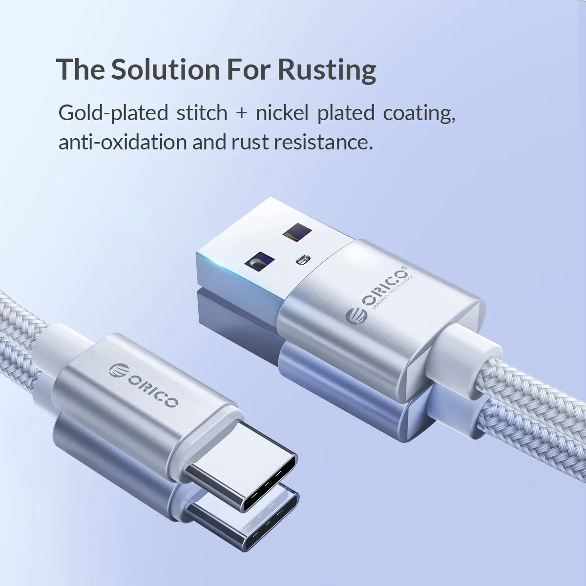 Orico 5А usb type-C кабель для huawei mate 20 10 Pro P30 P20 Мобильный телефон USBC Быстрая зарядка USB-C Быстрая зарядка кабель для Xiaomi