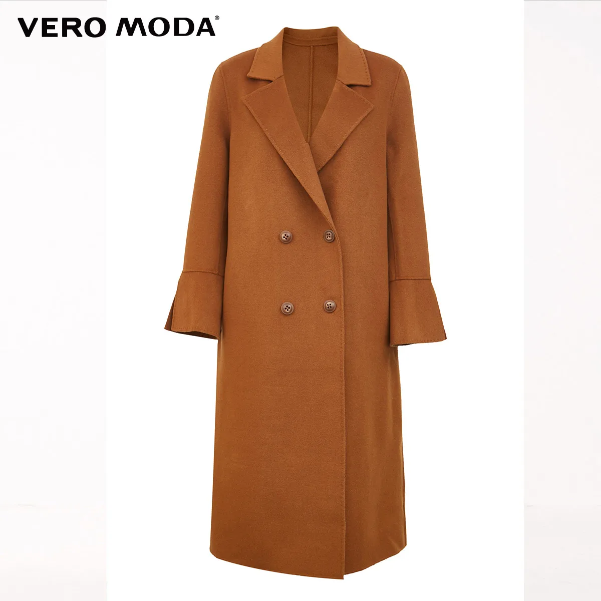 Женское шерстяное двухстороннее пальто Vero Moda 100% шерсть | Женская одежда