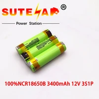 sut 100 original ncr18650b 12v 16 8v 21v 25v battery pack ncr18650b 3400mah 20a discharge current for shura screwdriver battery