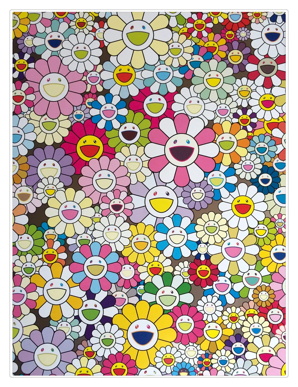 Такаши Мураками черепа цветок картина маслом Современные настенные картины