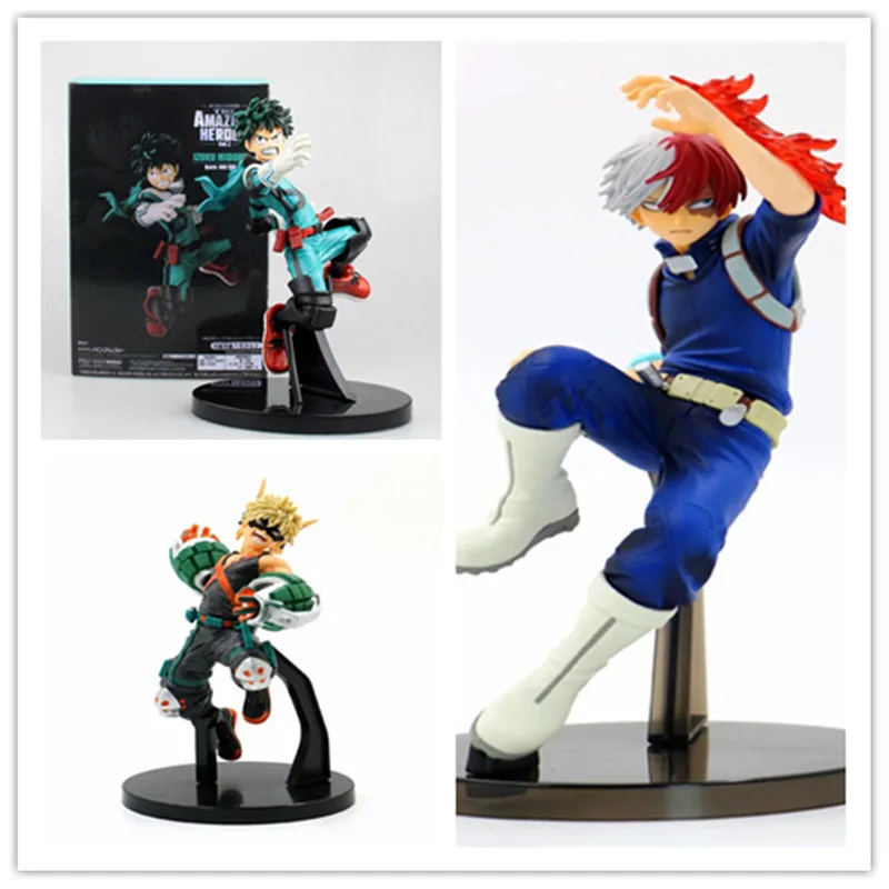 3pcs One Set Opp Bag Мой герой-научное предприятие Todoroki Shoto Izuku Midoriya Deku Bakugou Katsuki 3th Ver. ПВХ фигурка без героя Коллекционная модель - Цвет: 3pcs One Set Opp Bag