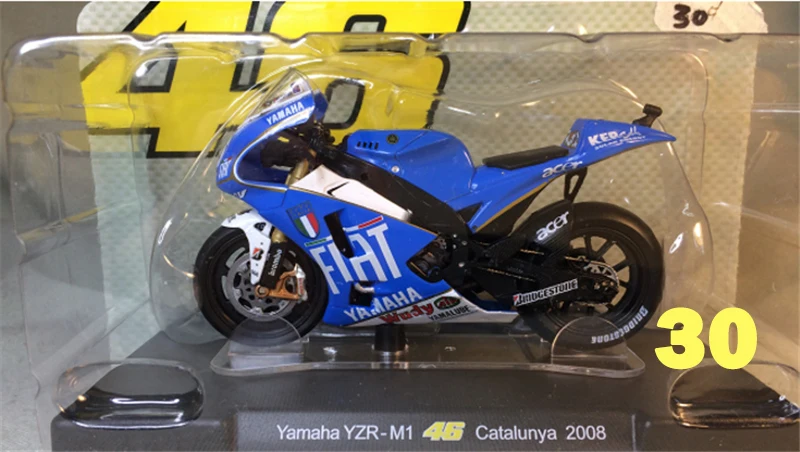 30 1:18 Apulia Yamaha Honda 11 см литье под давлением сплав мотоцикла статический дисплей модели автомобилей вентиляторы Favorit коллекция детей Рождественский подарок - Цвет: 30