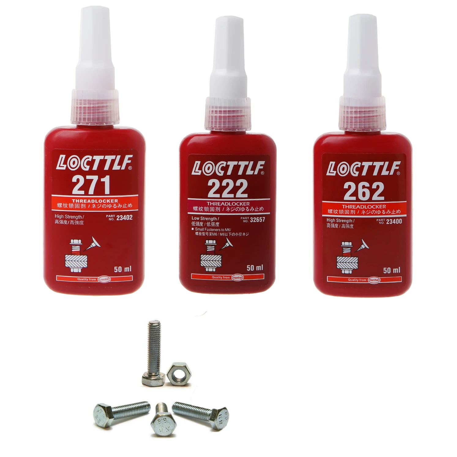 222/262/271 Thread Locker Adhesive Sealant Glue Locktite Prevent Oxidation Screw Use 50ML RC Parts