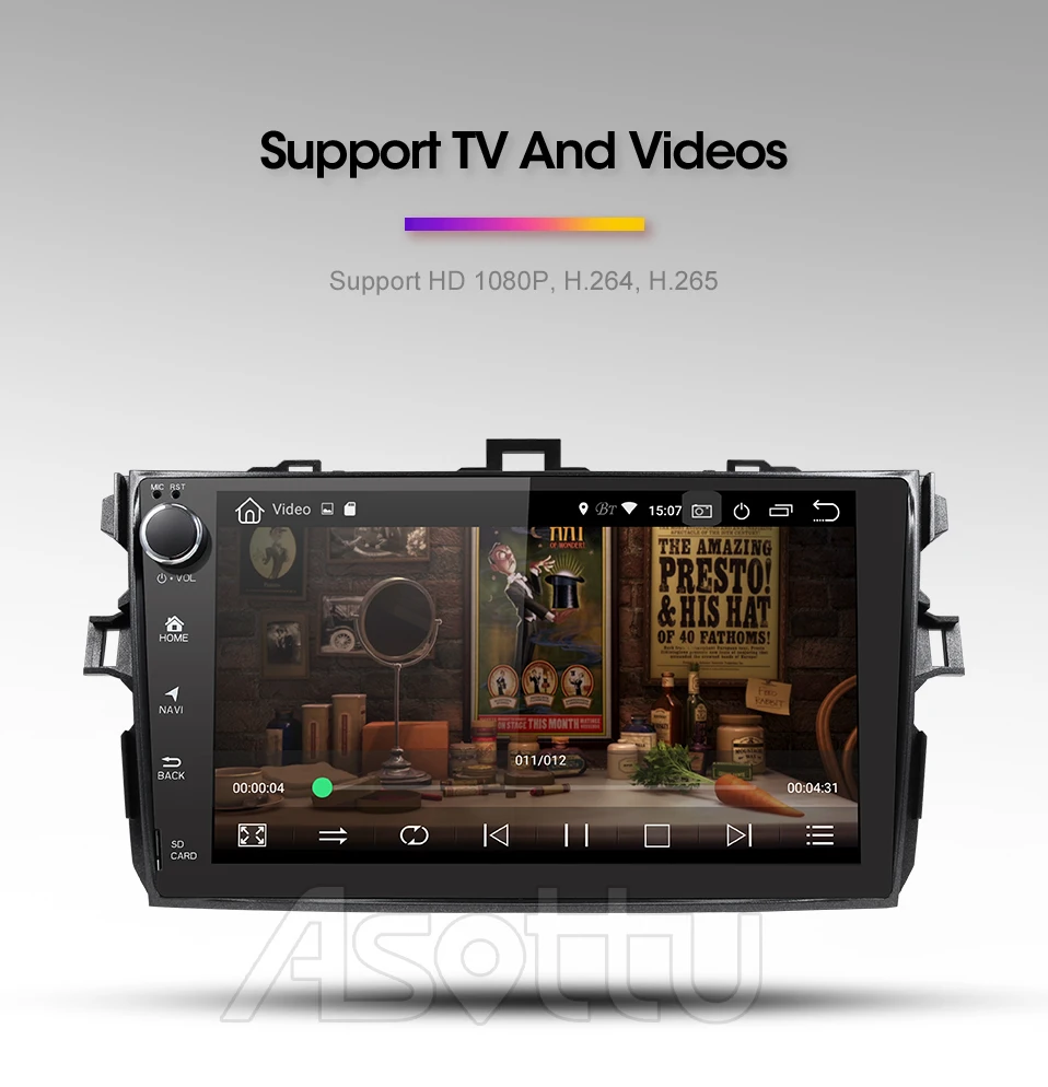 Asottu DSP android 9,0 PX30 автомобильный dvd gps навигатор для Toyota corolla 2007 2008 2009 2010 2011 Автомобильный dvd Радио gps стерео