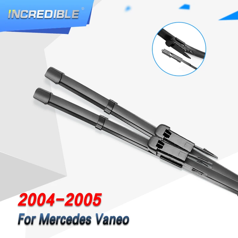

INCREDIBLE Wiper Blades for Mercedes Benz Vaneo W414 26"&24" Fit Pinch Tab Arms 2004 2005