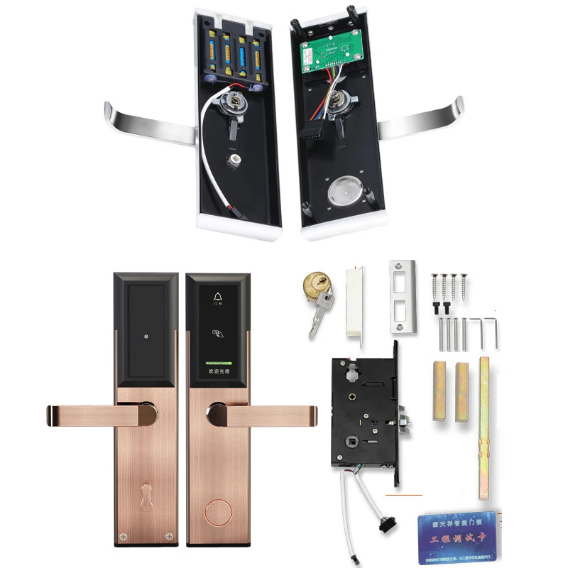 

Color Electric Door Handle Lock RFID for Hotel Shop Office School Home Door Hardware DIY Rarelock ZS37 aa