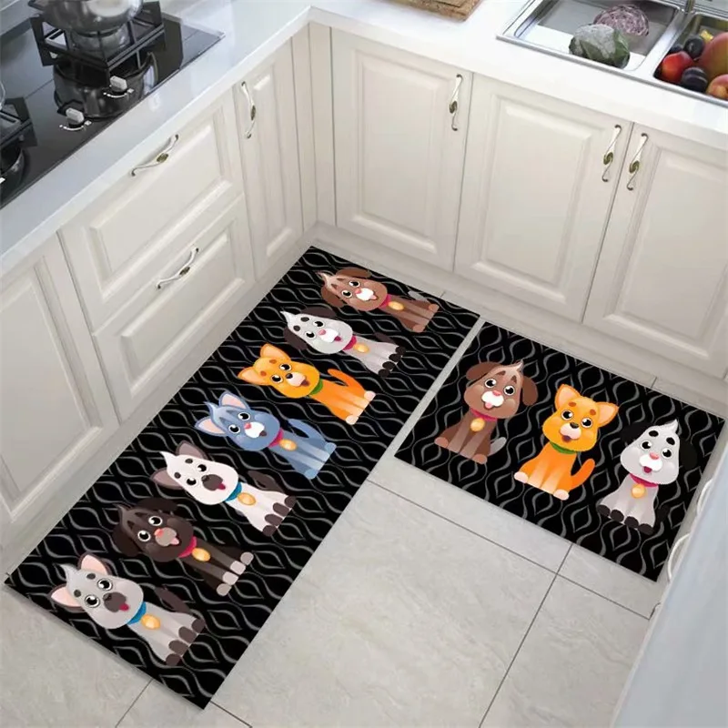 

Modern Kitchen Carpet Bath Bedroom Mat Home Entrance Doormat Absorbent Living Room Floor Rugs Children Fashion Alfombra Cocina