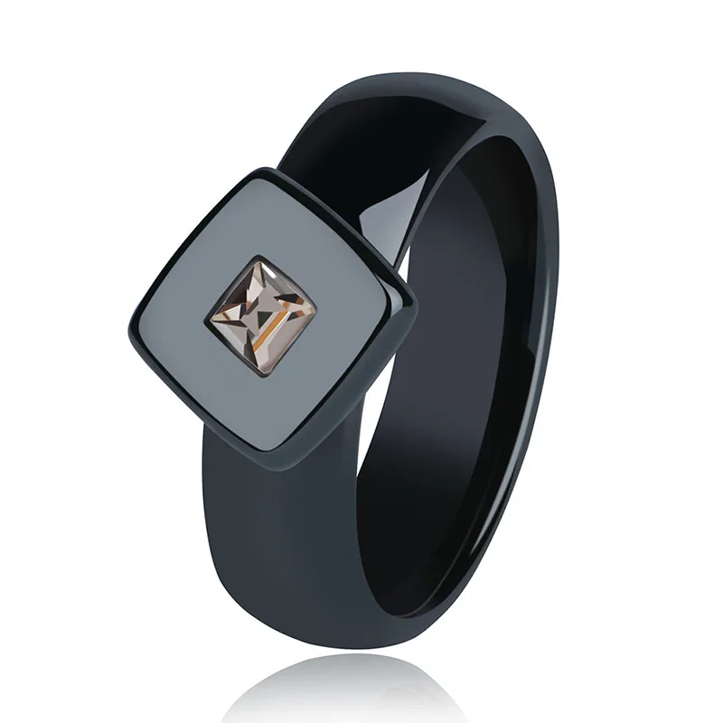 Кольцо керамическое обручальное для мужчин и женщин классическое модное