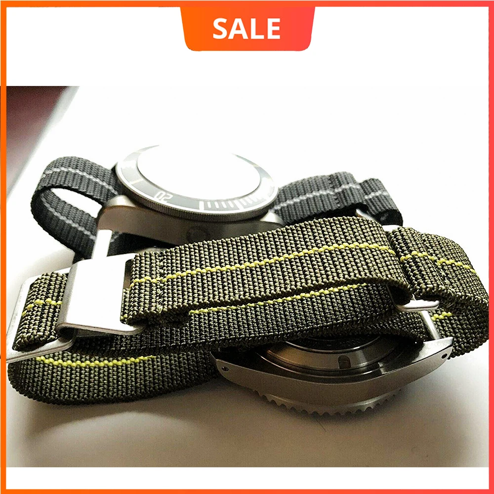 Нейлоновый мужской ремешок для часов парашютный спортивный 20 мм 22 Samsung Galaxy Amazfit