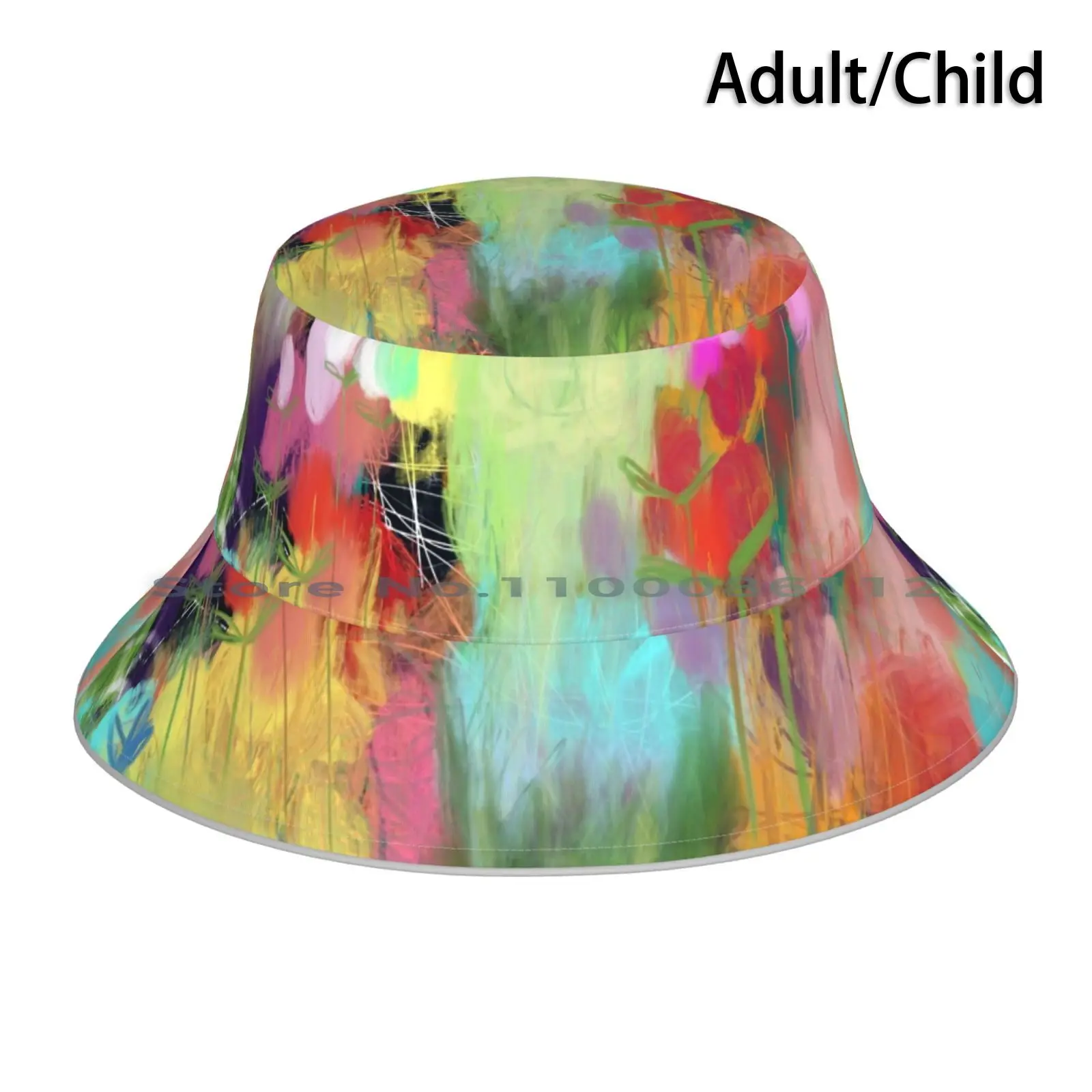 

Панама с красными цветами и лугом, Кепка От Солнца, художественные яркие цвета, Луговая шапка с цветами, подарок на день матери для мамы, сест...