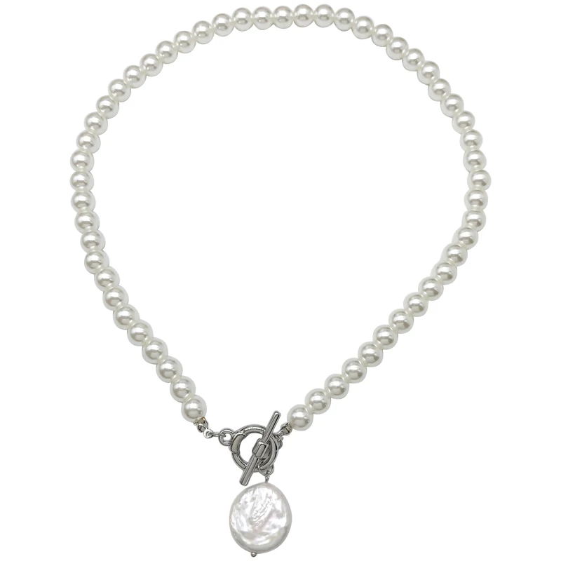 

Fashion Chain Necklace Hot Selling Two Layer Simulated Pearls Necklace For Women Girl Party Gift Popular Design