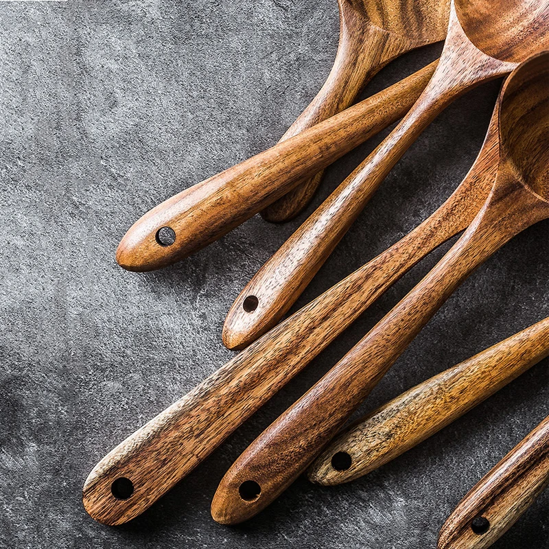 Искусственная деревянная посуда половник для приготовления пищи длинная