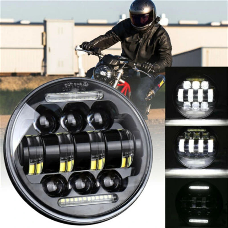 5 75 '❐ Вт Светодиодный фонарь для мотоцикла Halo Ring Ange-eyes DRL проектор налобный
