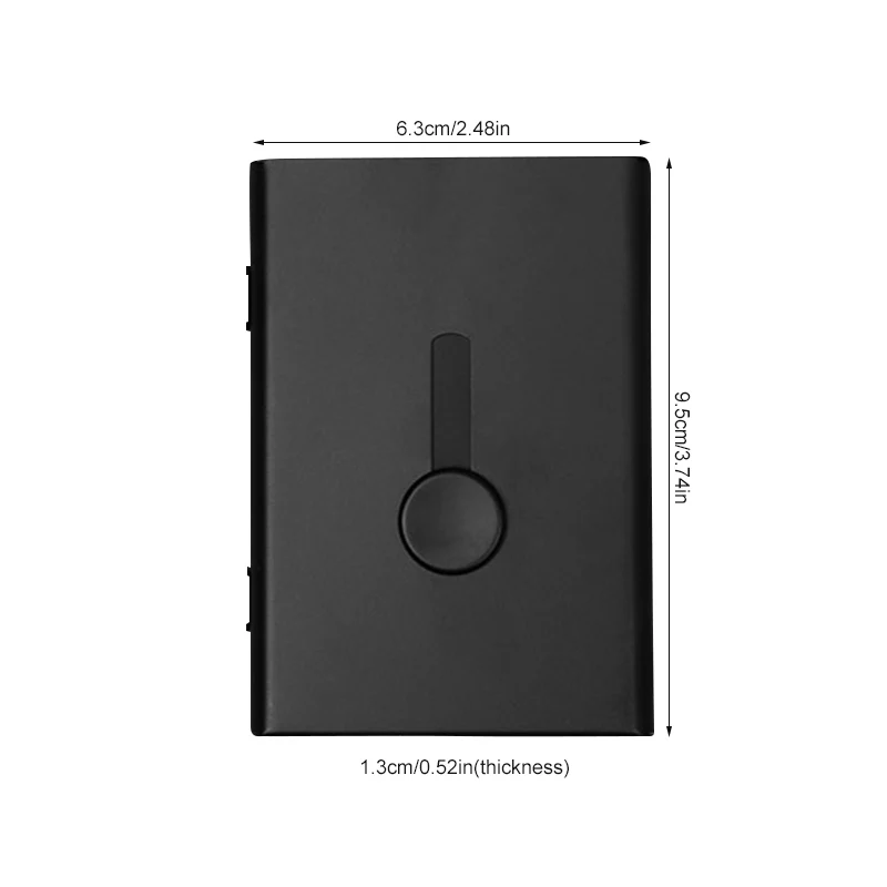 Футляр для кредитных карт Ультратонкий чехол из нержавеющей стали мужчин и