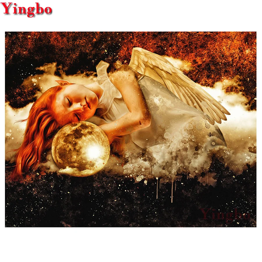DIY 5D Diamond Painting cute girl angel fairy Cross Stitch Mosaic Embroidery Rhinestone Paint With Round/Square | Дом и сад