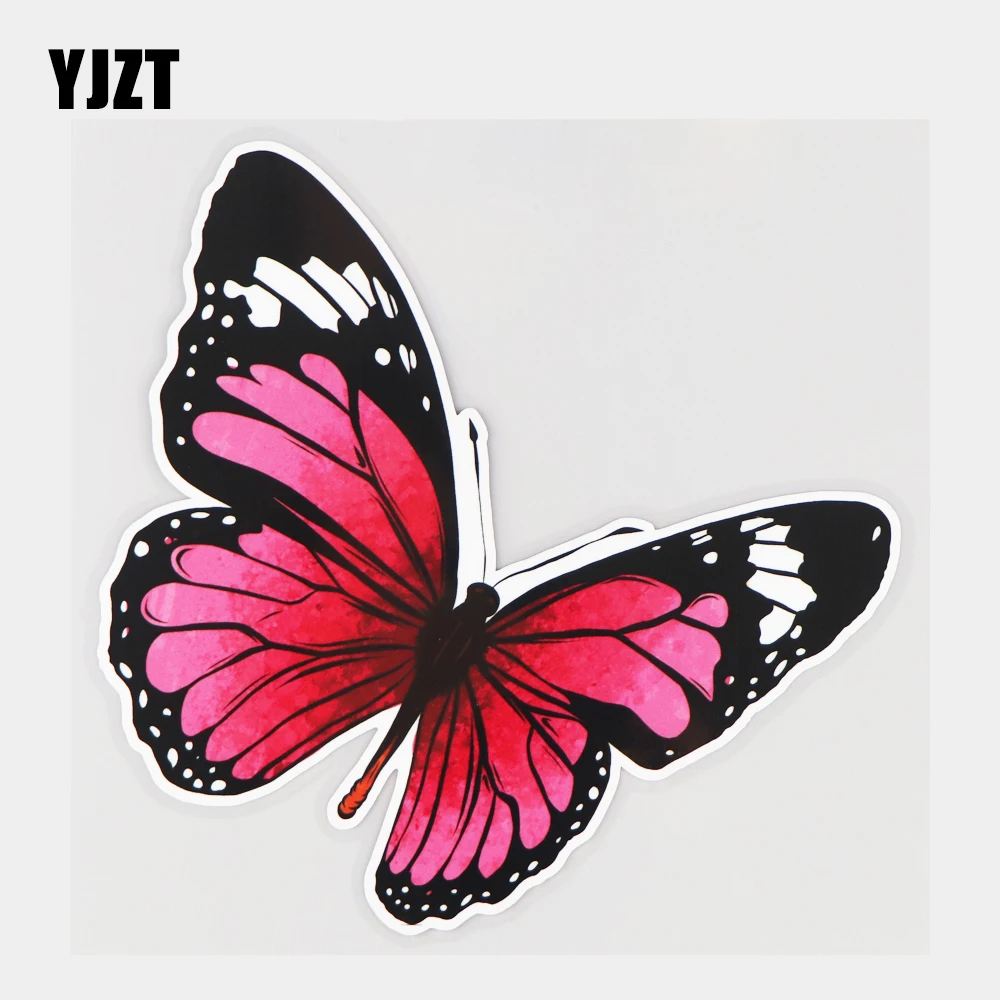 

YJZT 15.9×15.7CM Butterfly Animal Cartoon Decal Body Scratch Decoration Beautiful Car Sticker 21A-1095