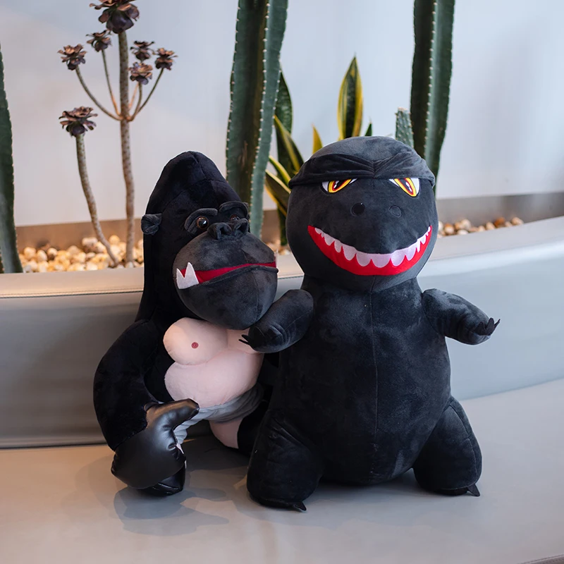 

Милые плюшевые игрушки Godzilla с бриллиантами, украшение для дома, подарок на день рождения ребенка.