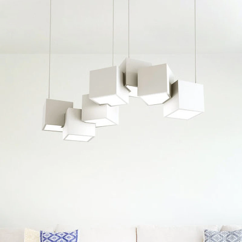Современные минималистичные креативные металлические подвесные светильники в