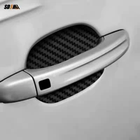 4pcs universal carbon fiber car door handle stickers car handle protection car handle anti scratch stickers auto accessories