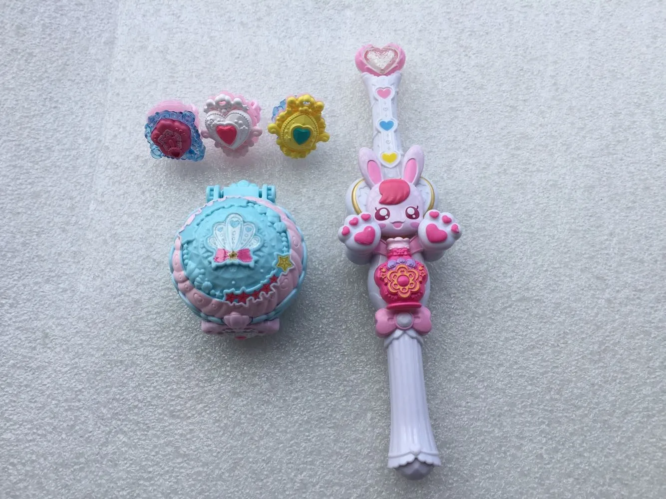 

BANDAI Pretty Cure Action Figure Transformer Magic Wand Small Magic Box Ring Prop Toy Cute Model Toy