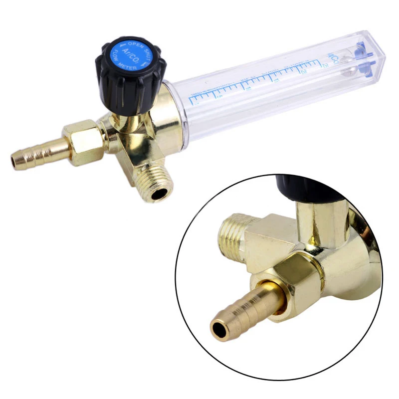 Argon CO2 Gas Flow Meter Rate Shielding Welding Tool Flowmeter for Mig Tig Welder Barb | Инструменты