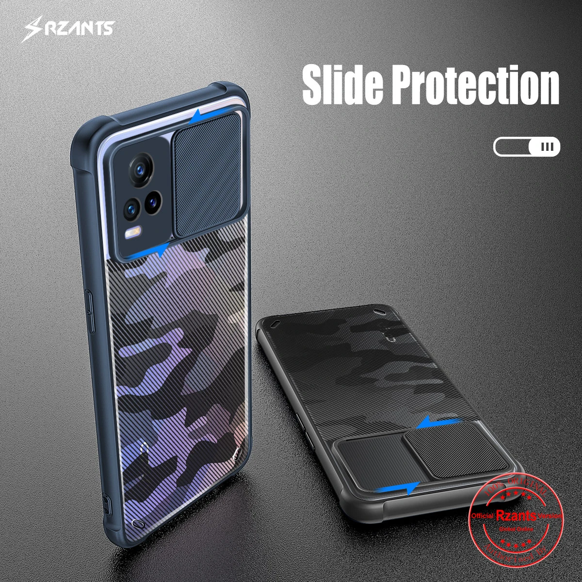 

Rzants For VIVO V21E 4G VIVO V21 Case Soft Cover [Camouflage Lens Protection] Thin Phone Casing