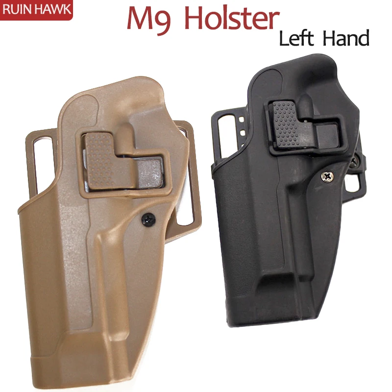 

Army Belt Holster Hunting Accessories Tactical Gun Holster Airsoft Left Side Pistol Case Waist For Beretta M9