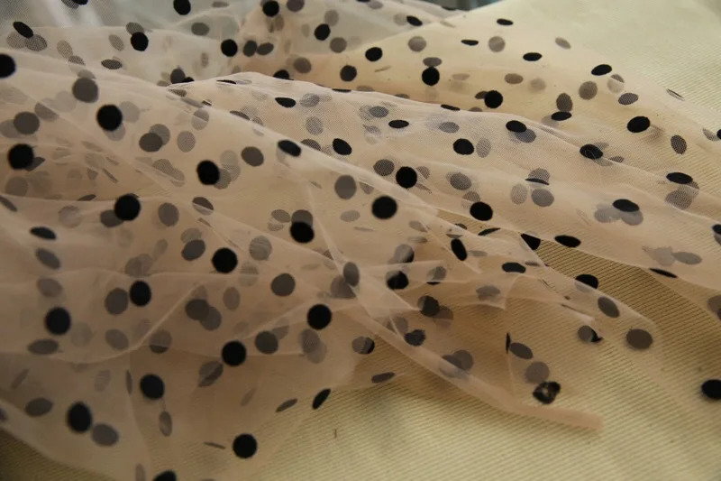 150 см * 91 прошитая ткань точечная сетчатая ниспадающая Тюлевая юбка для женщин