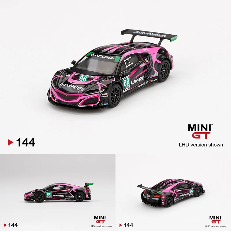 

MINI GT 1:64 Acura NSX Acura GT3 Evo #86 2019 IMSA Collection of die-cast alloy car decoration model toys