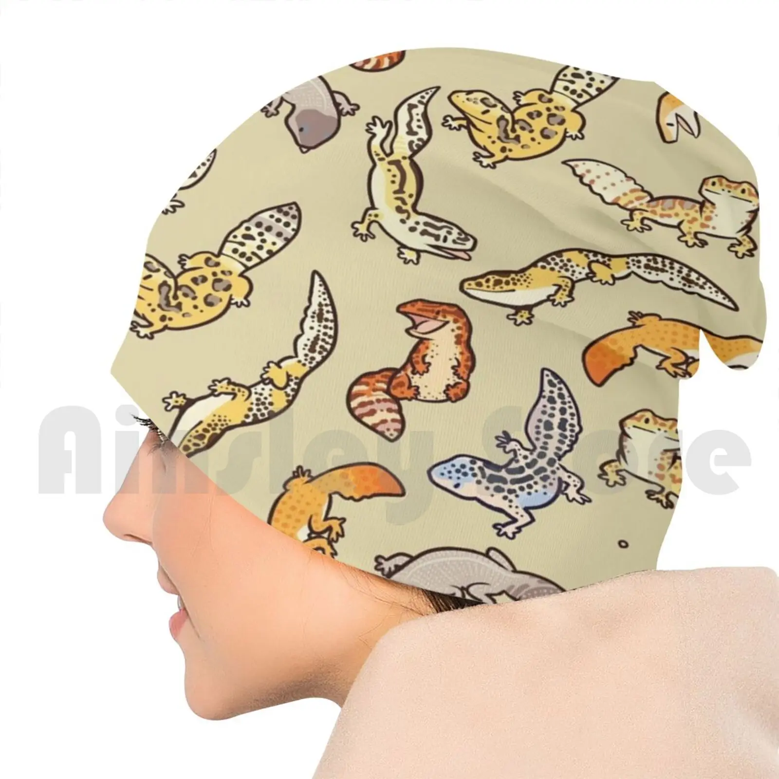 Толстый Gecko шапочки для малышей пуловер Кепки удобные гекконы с леопардовым