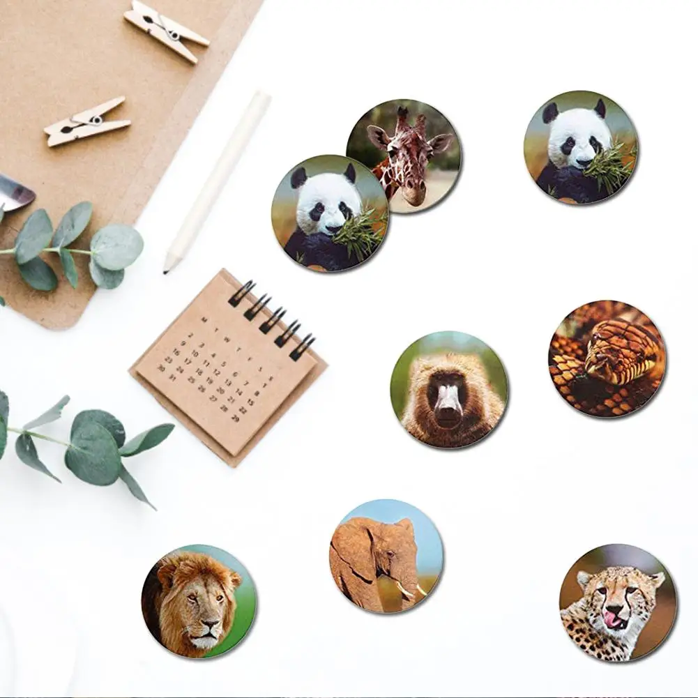 Зоопарк Животные этикетка наклейки декоративные этикетки животный принт (из