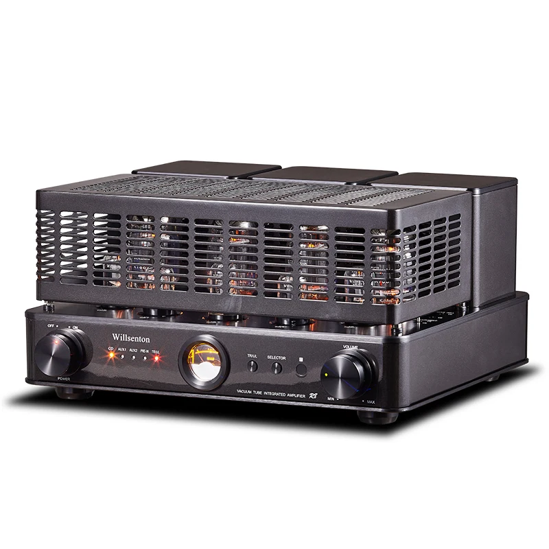 Brand new R8 stereo power amplifier tube KT88x4 or EL34*4 all-in-one &amp headphone amplifi | Электроника