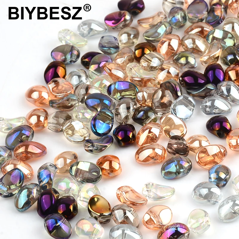 

Бусины лэмпворк 6x8 мм, градиентные, в форме полумесяца, для изготовления ювелирных изделий