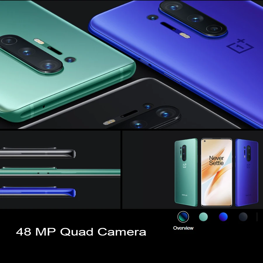 Глобальная прошивка OnePlus 8 Pro 5G мобильный телефон Dual SIM 12G Оперативная память 256 ГБ