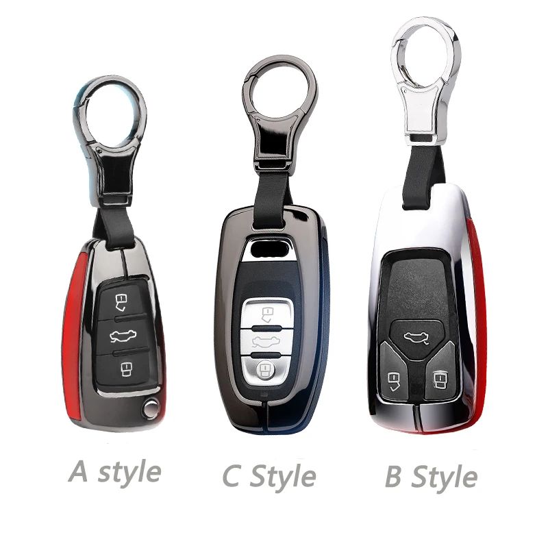Чехол высокого качества для ключа автомобиля из кожи для Audi A2 A3 A4 B8 A6 A8 B6 Q7 TT, защита авто-ключа Smart Remote, аксессуары для ключей.