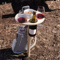 outdoor portable wine table outdoor wine rack beach table picnicking supplies durable picnic wine table