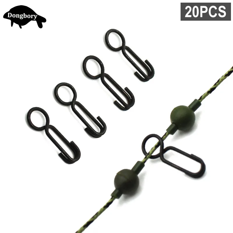 20 шт. рыболовные аксессуары для ловли карпа зажим кольца с микро-Hooklink