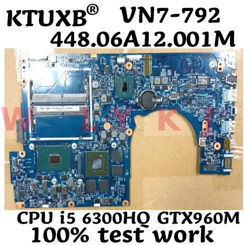 14307 1M 448.06A12.001M для ACER VN7 792 792G ноутбук материнская плата Процессор i5 6300HQ GTX960M 2G DDR4 100%