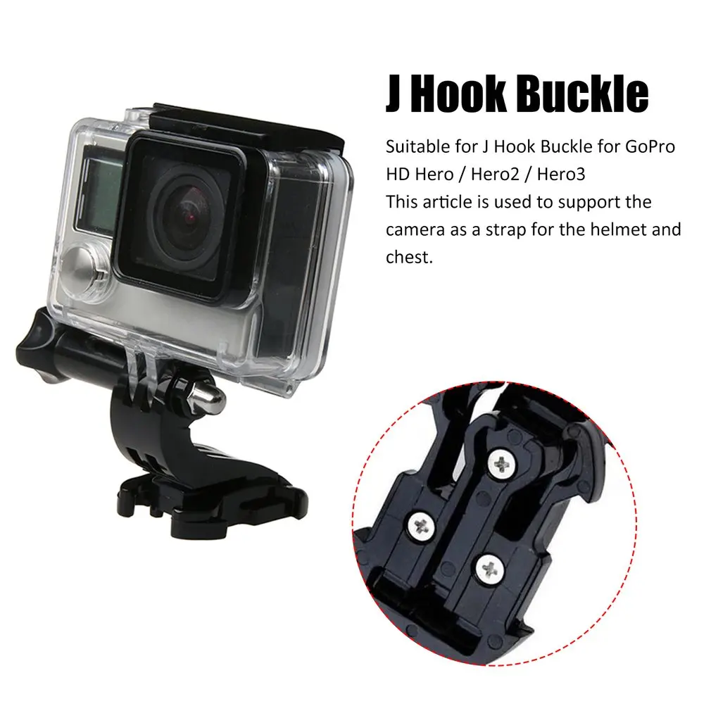 J-Hook Buckle поверхностное крепление для Gopro аксессуары GoPro HD Hero экшн-камеры Xiaomi Yi SJCAM