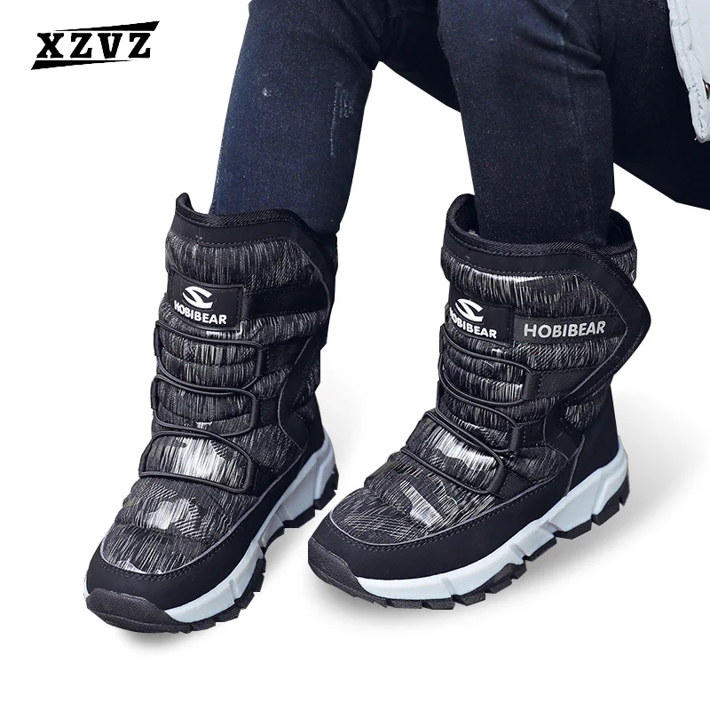 

XZVZ Kids Snow Boots Winter Waterproof Slip Resistant Cold Weather Shoes Add cotton to Thicken Children's Boots