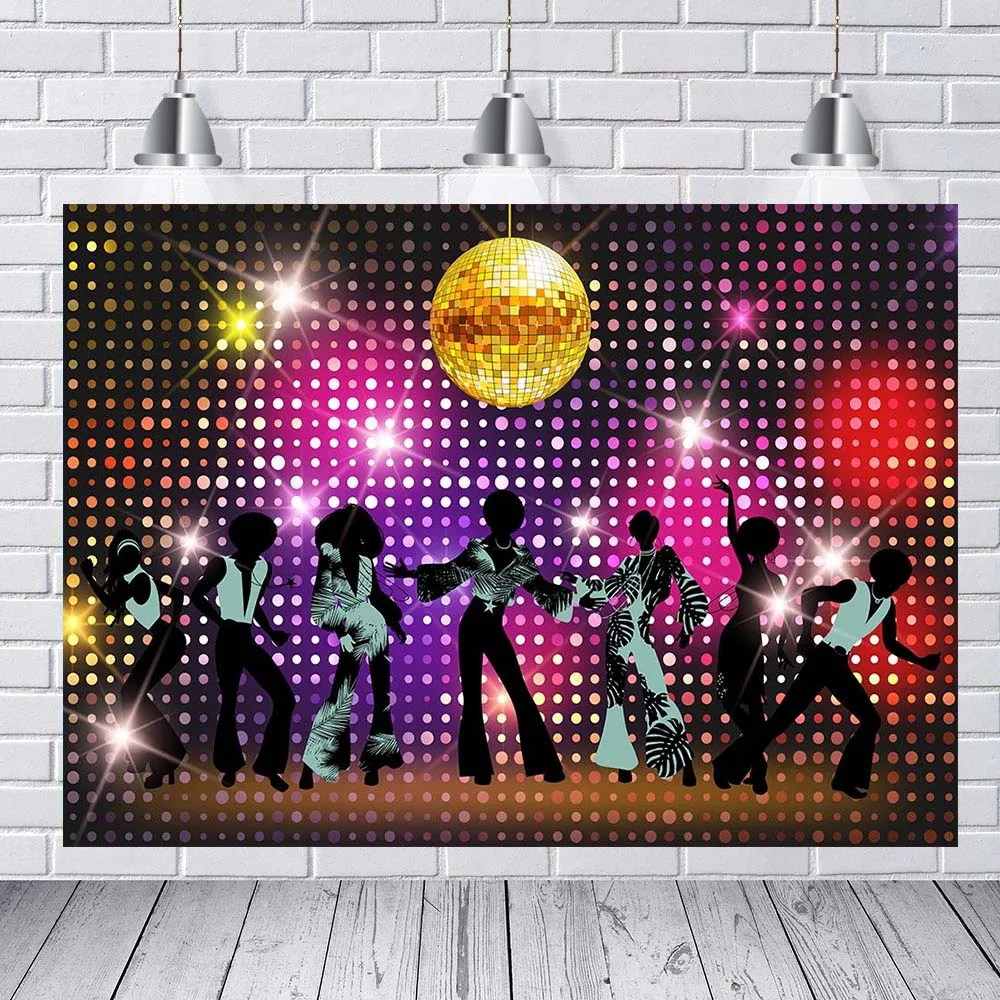 

Праздничный баннер для дискотевечерние, баннер, фон для фотобудки, украшение для танцев, фон для фотосъемки, фотосессия