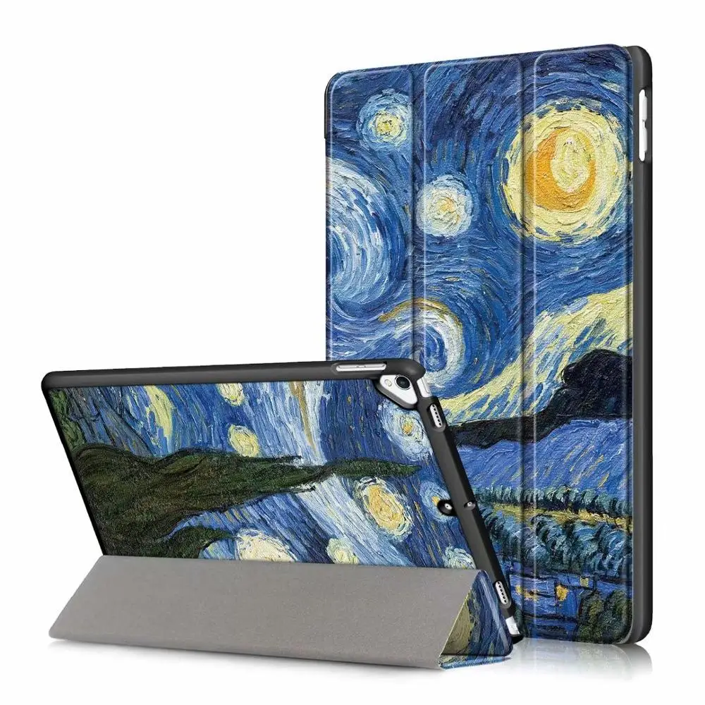 Starry sky Чехол для планшета для ipad 10,2 Чехол-книжка для Apple ipad 7 7th 10," A2200 A2198 A2232 смарт-стойка защитный чехол держатель - Цвет: Starry sky