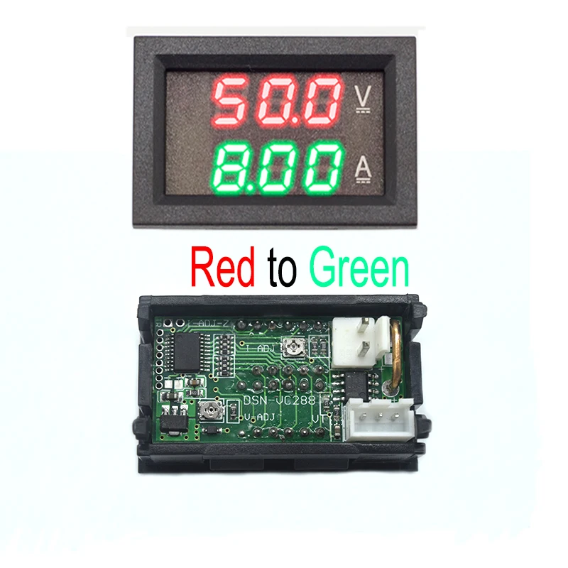 

Постоянный ток 0-100 в 0-10A цифровой вольтметр Амперметр Мини светодиодный дисплей Автомобиль Мотоцикл электрический велосипед тестер напряжения измеритель тока, для батареи