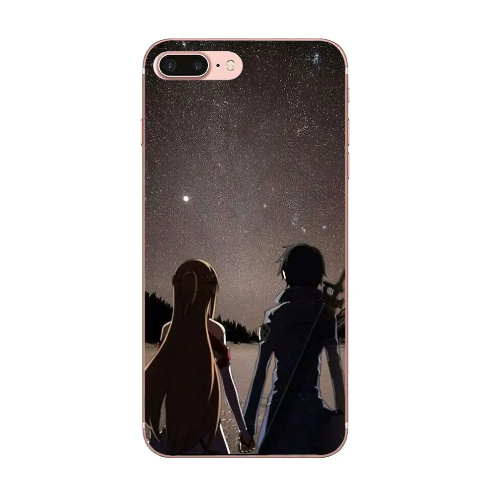 Sword Art Online Kirito Asuna TPU Coque Case For Sony Xperia Z Z1 Z2 Z3 Z4 Z5 compact Mini M2 M4 M5 T3 E3 E5 XA XA1 XZ Premium | Мобильные