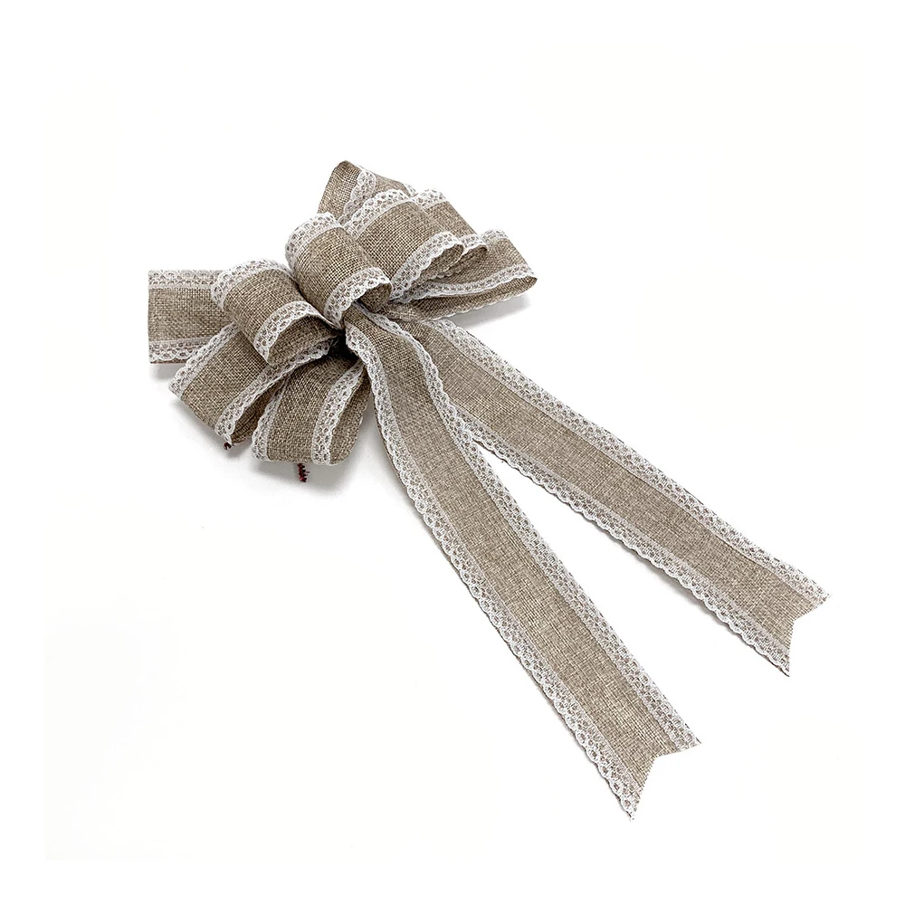 Рождественская бабочка узел/большой/льняной ткани шнурка/Рождественский