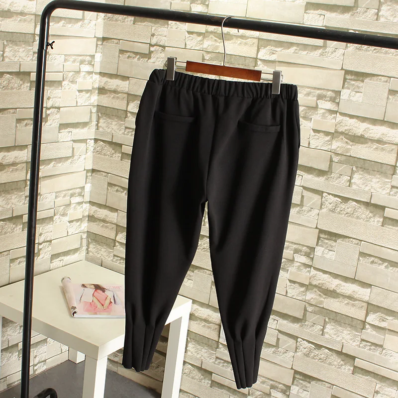 Брюки-султанки женские свободного покроя Стрейчевые брюки до щиколотки большие