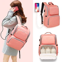 mummy bag usb diaper bag baby care large capacity mom backpack mommy maternity wet bag baby pregnant woman bag mother baby bag
