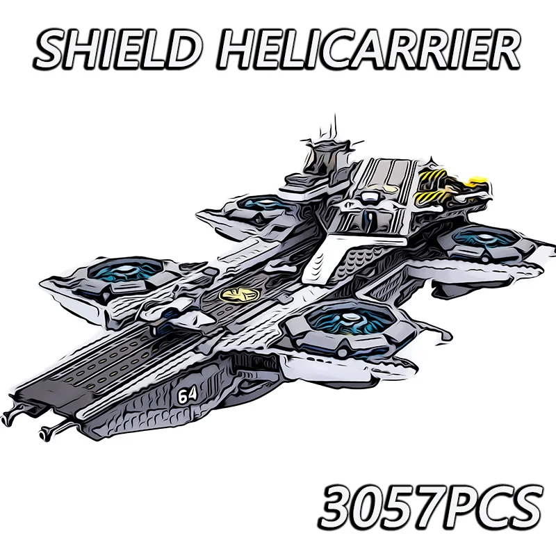 3057 шт. щит Helicarrier 87025 07043 развивающие конструкторных блоков Детские кубики модель