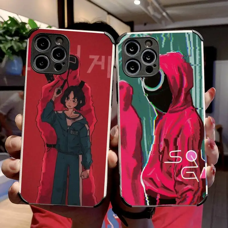 

HoYeon Jung 067 Squid Game Phone Case Lambskin Leather For iphone 12 11 8 7 6 XR X XS PLUS MINI PLUS PRO MAX Shockproof