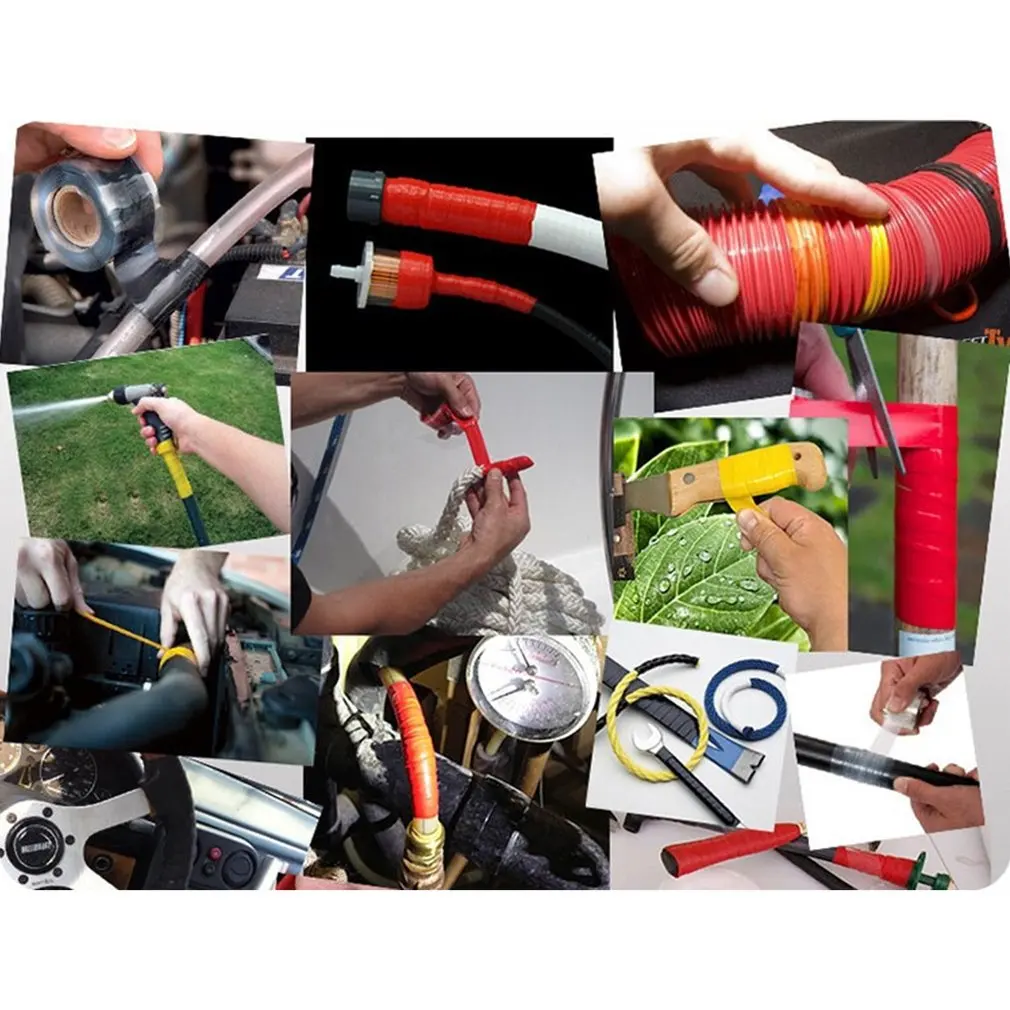 3 м Водонепроницаемая самоклеящаяся силиконовая ремонтная лента с высокой